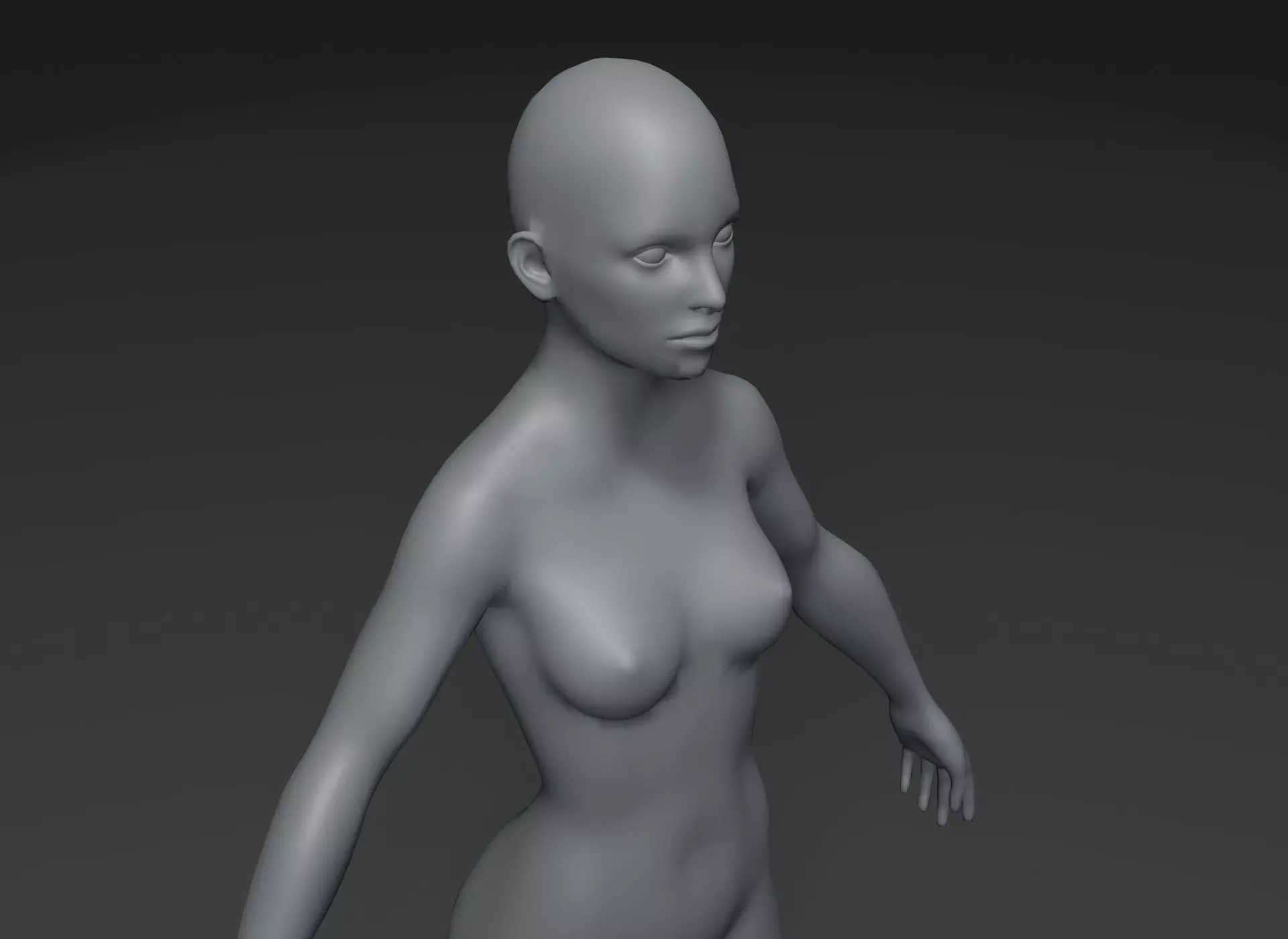 Animated Male Female Body Base Mesh 10K with 76 Sound Effects Low-poly 3D model_4