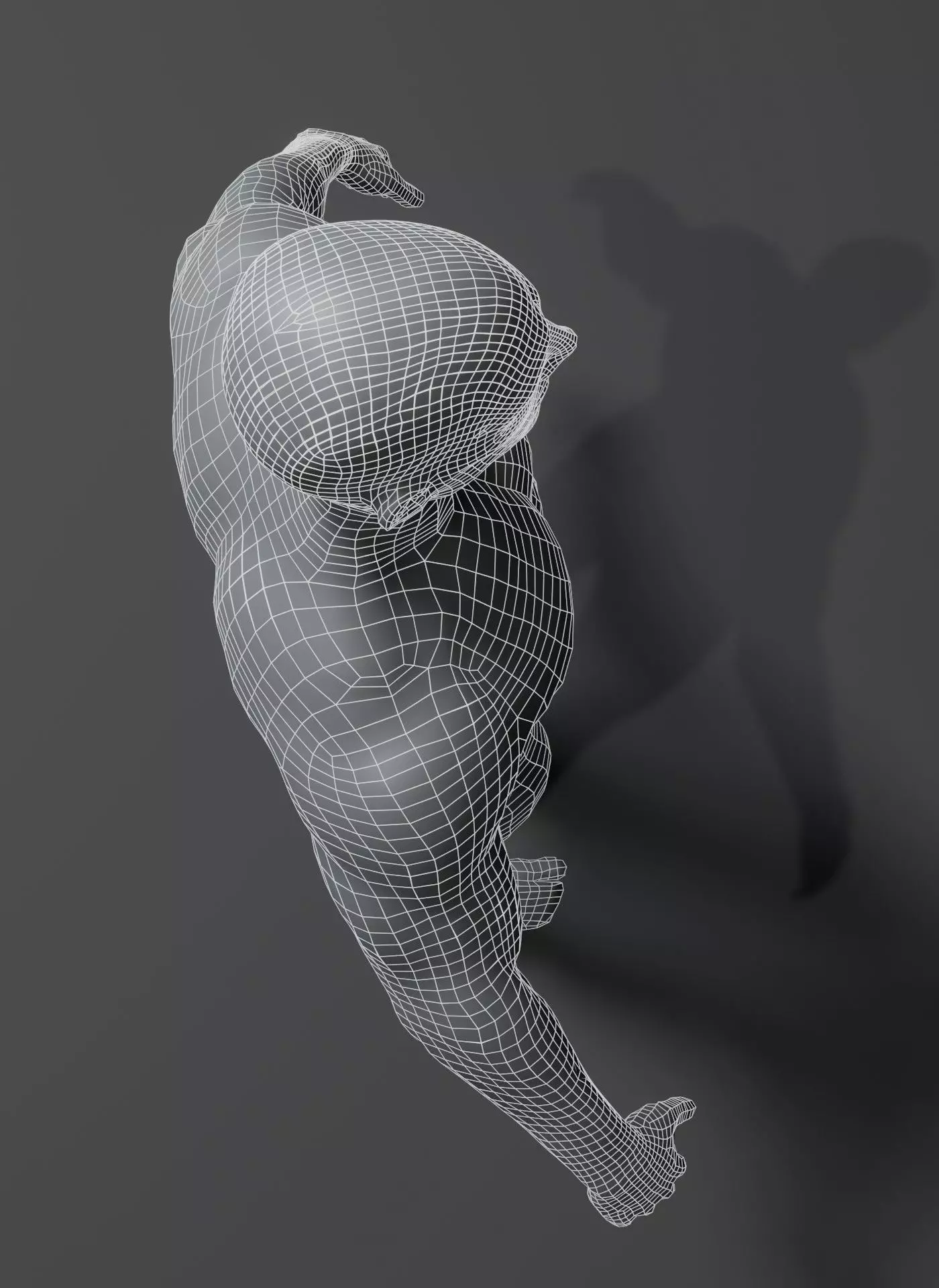 Animated Male Female Body Base Mesh 10K with 76 Sound Effects Low-poly 3D model_43