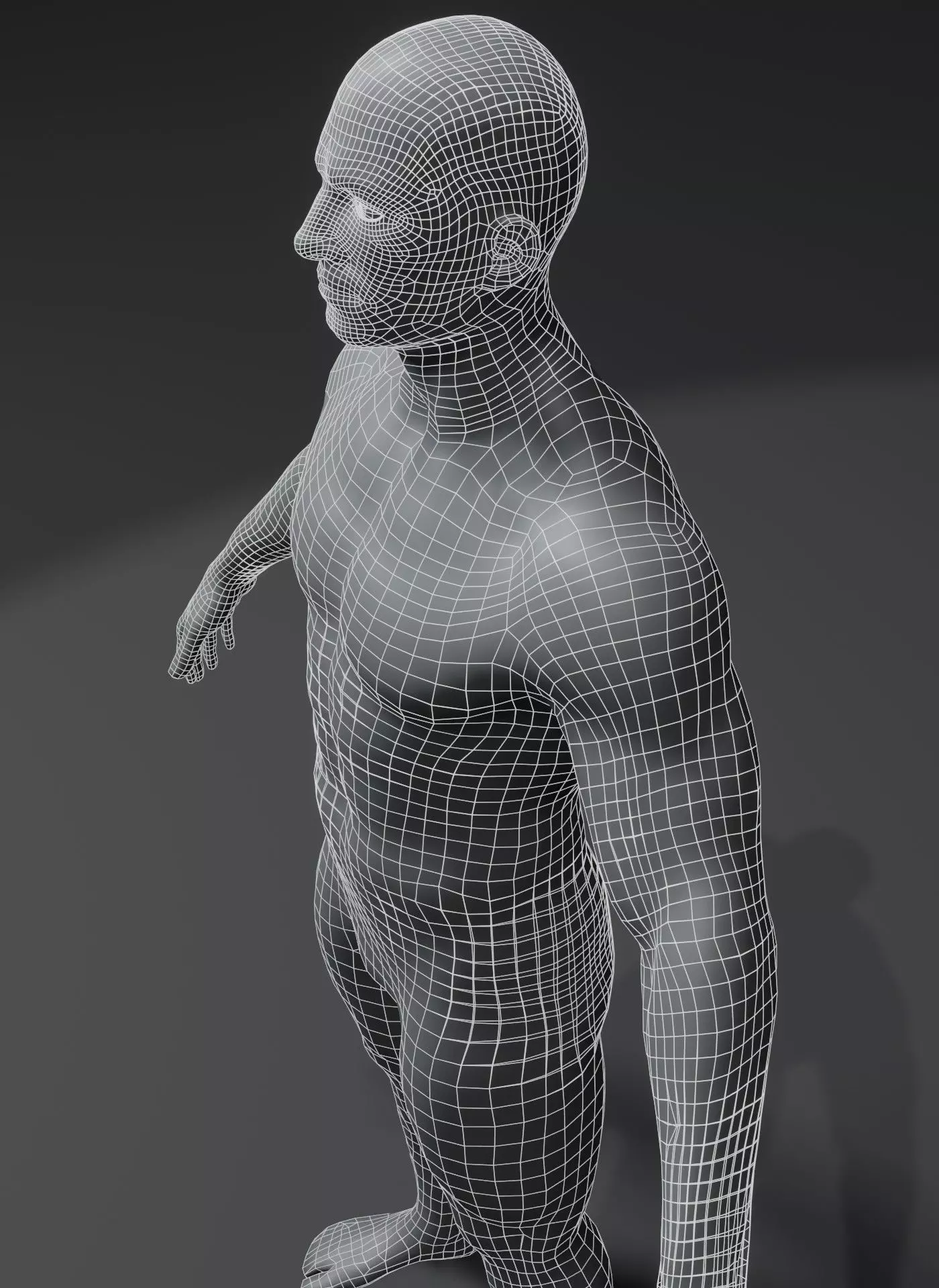 Animated Male Female Body Base Mesh 10K with 76 Sound Effects Low-poly 3D model_35