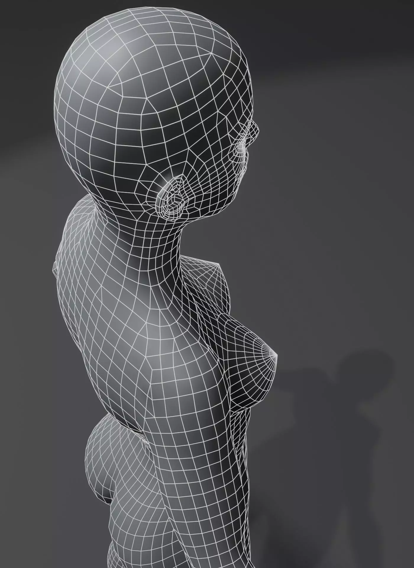 Animated Male Female Body Base Mesh 10K with 76 Sound Effects Low-poly 3D model_19