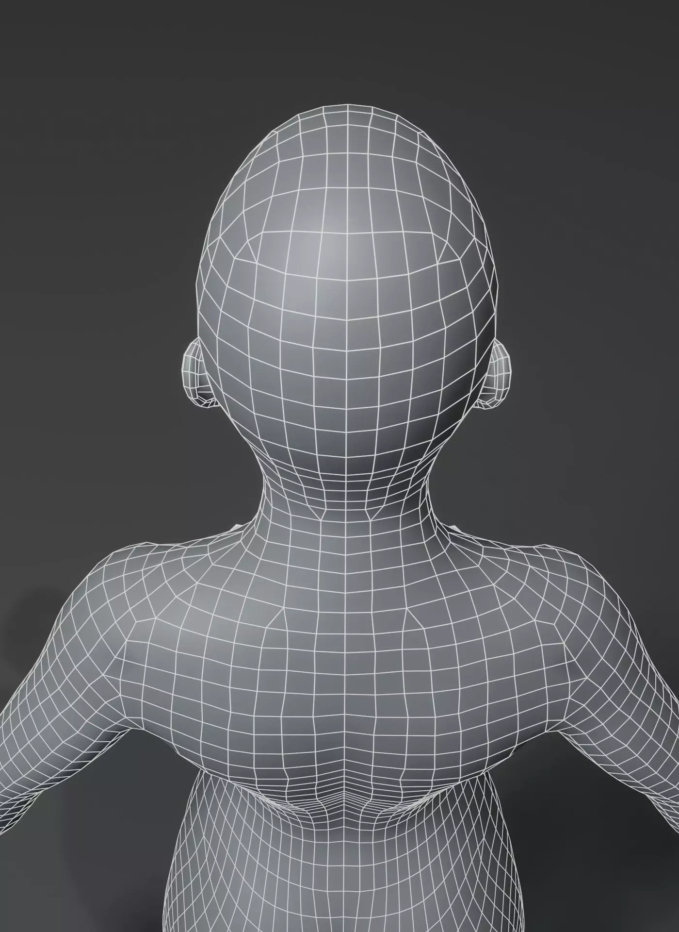 Animated Male Female Body Base Mesh 10K with 76 Sound Effects Low-poly 3D model_18
