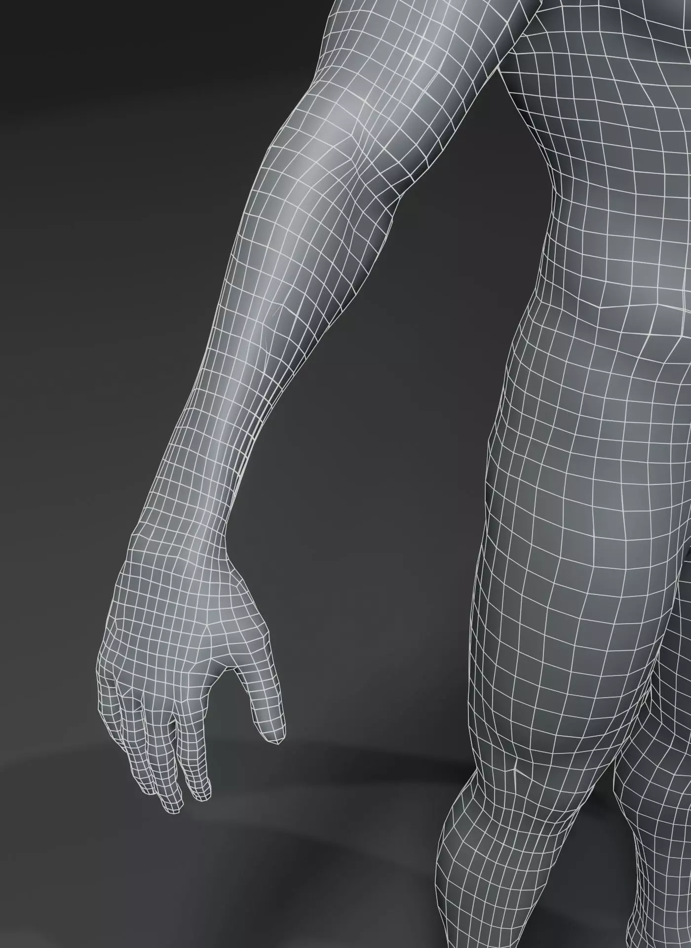 Animated Male Female Body Base Mesh 10K with 76 Sound Effects Low-poly 3D model_38