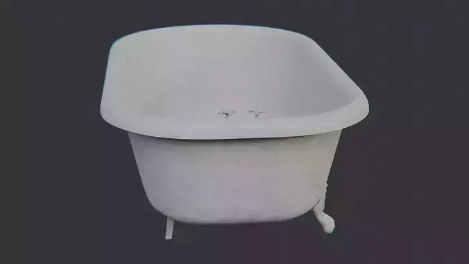 Freestanding Bathtub with Classic Feet Grey