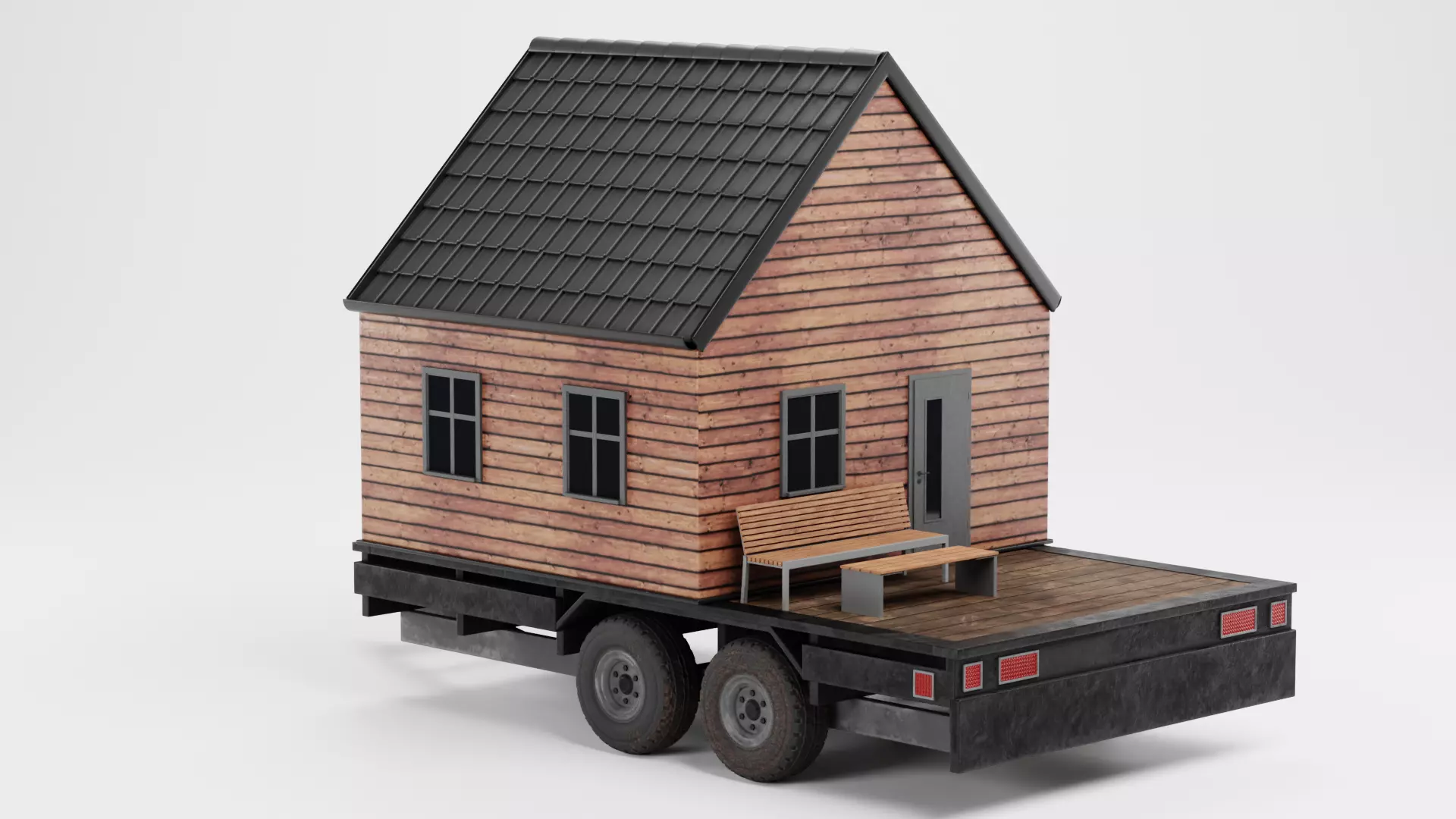 -Tiny Houses- Low-poly 3D model_8