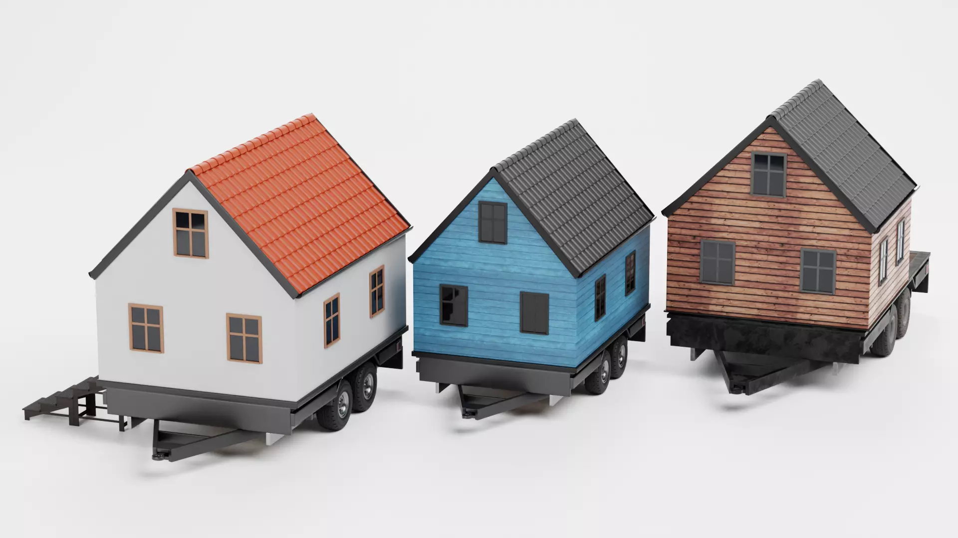 -Tiny Houses- Low-poly 3D model_3