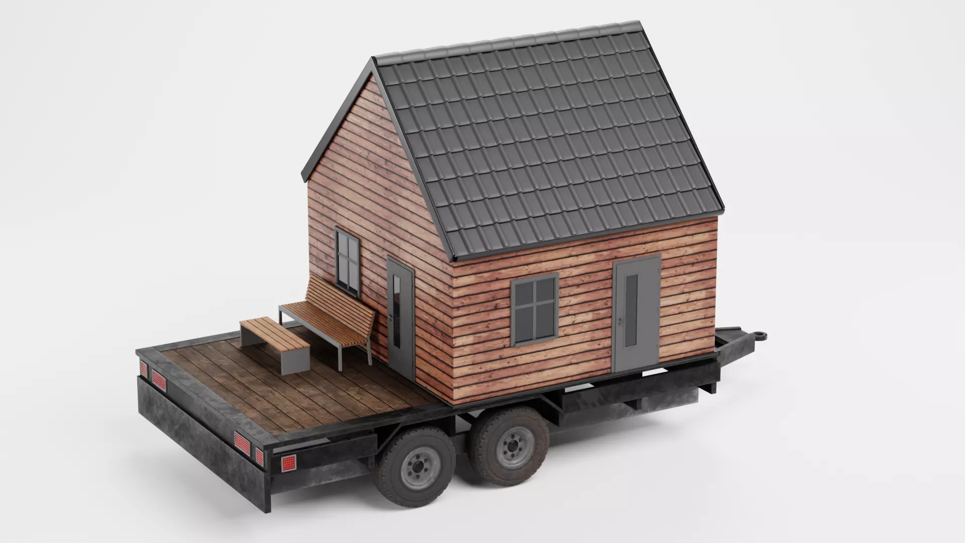 -Tiny Houses- Low-poly 3D model_5