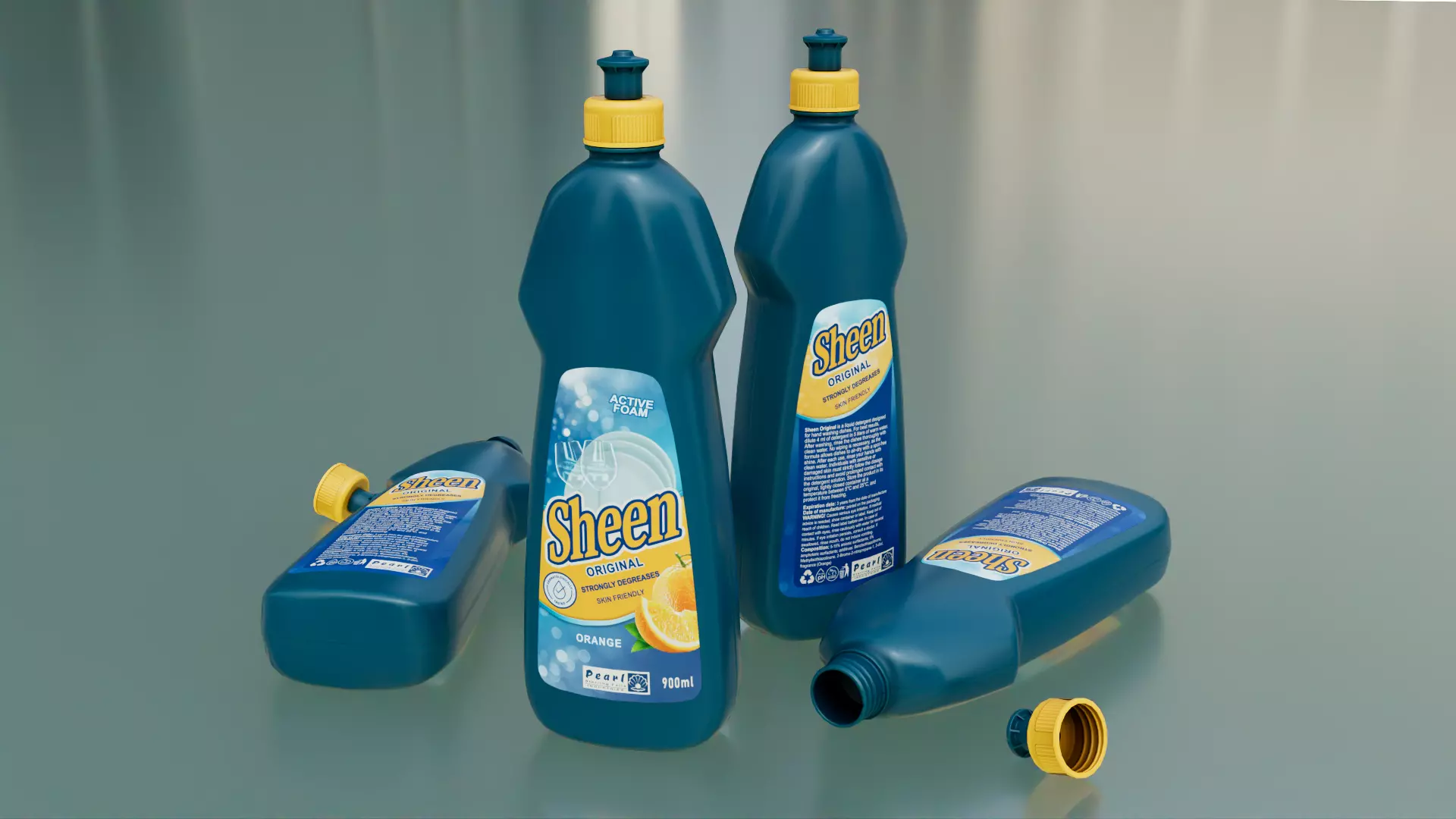 Cleaning products 3D Model Collection_3