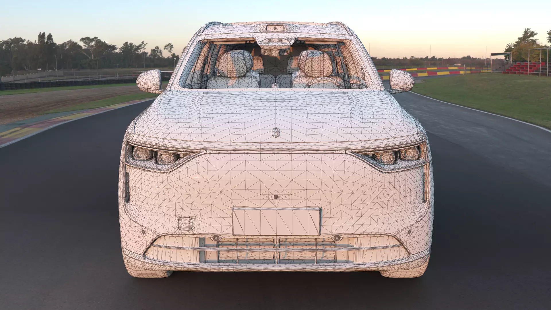 2026 Huawei HIMA Aiot M8 Ultra with interior Low-poly 3D model_14