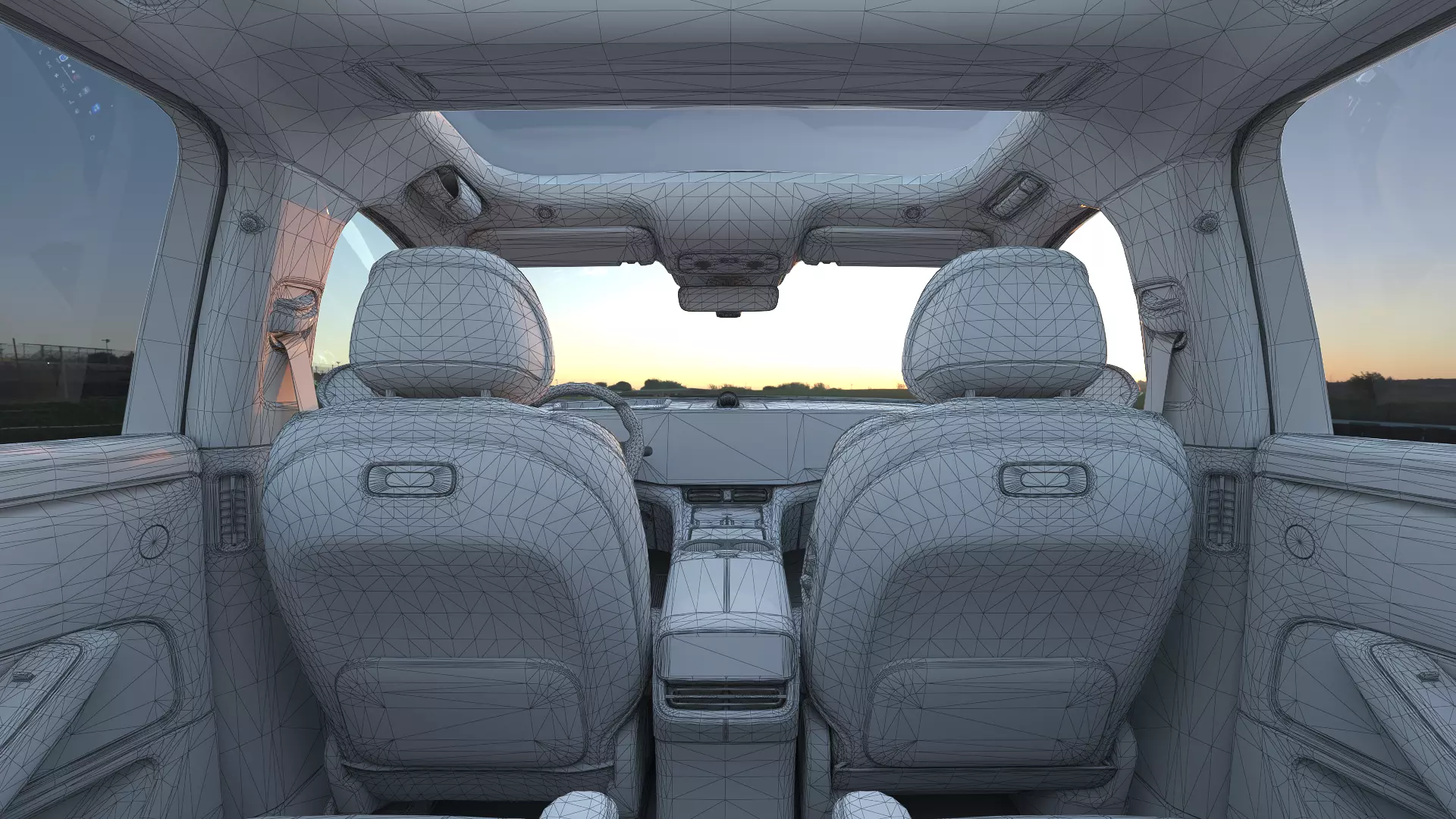 2026 Huawei HIMA Aiot M8 Ultra with interior Low-poly 3D model_22