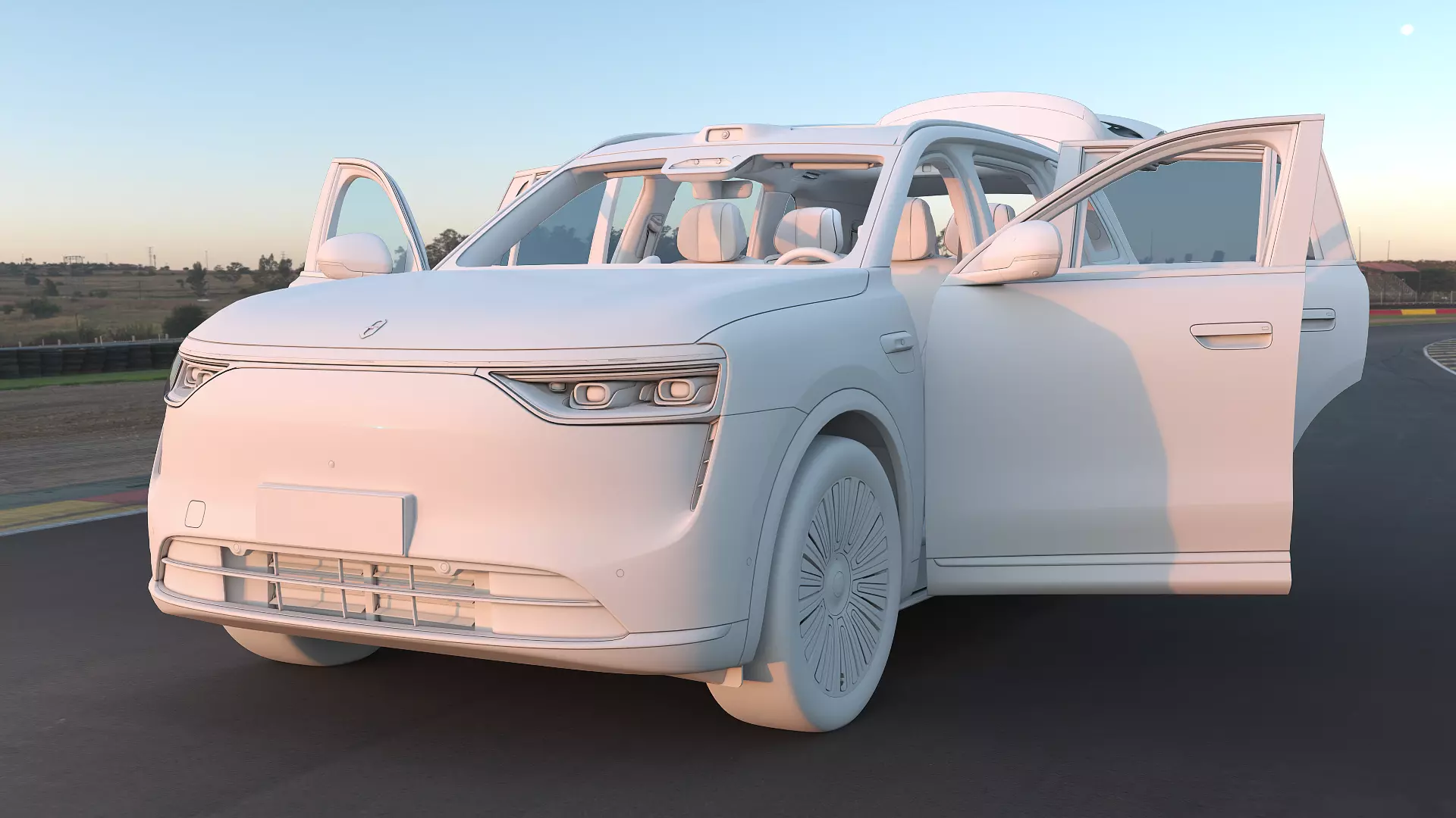 2026 Huawei HIMA Aiot M8 Ultra with interior Low-poly 3D model_15