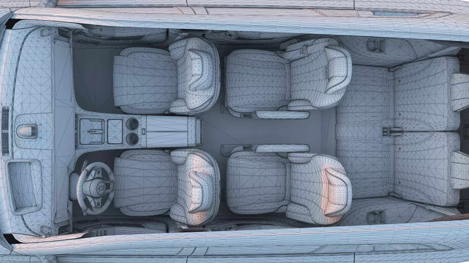 2026 Huawei HIMA Aiot M8 Ultra with interior Low-poly 3D model_24