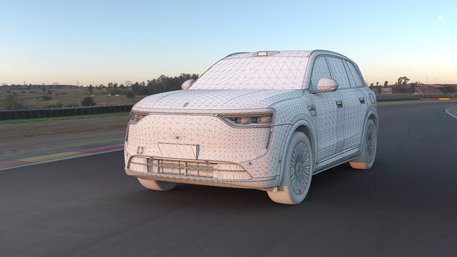 2026 Huawei HIMA Aiot M8 Ultra with interior Low-poly 3D model_12