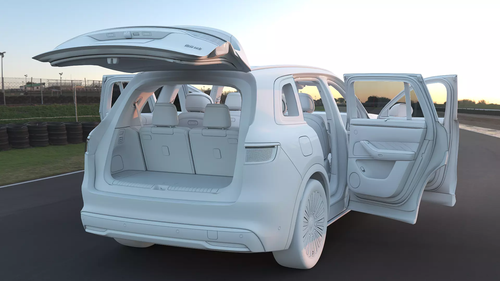 2026 Huawei HIMA Aiot M8 Ultra with interior Low-poly 3D model_25