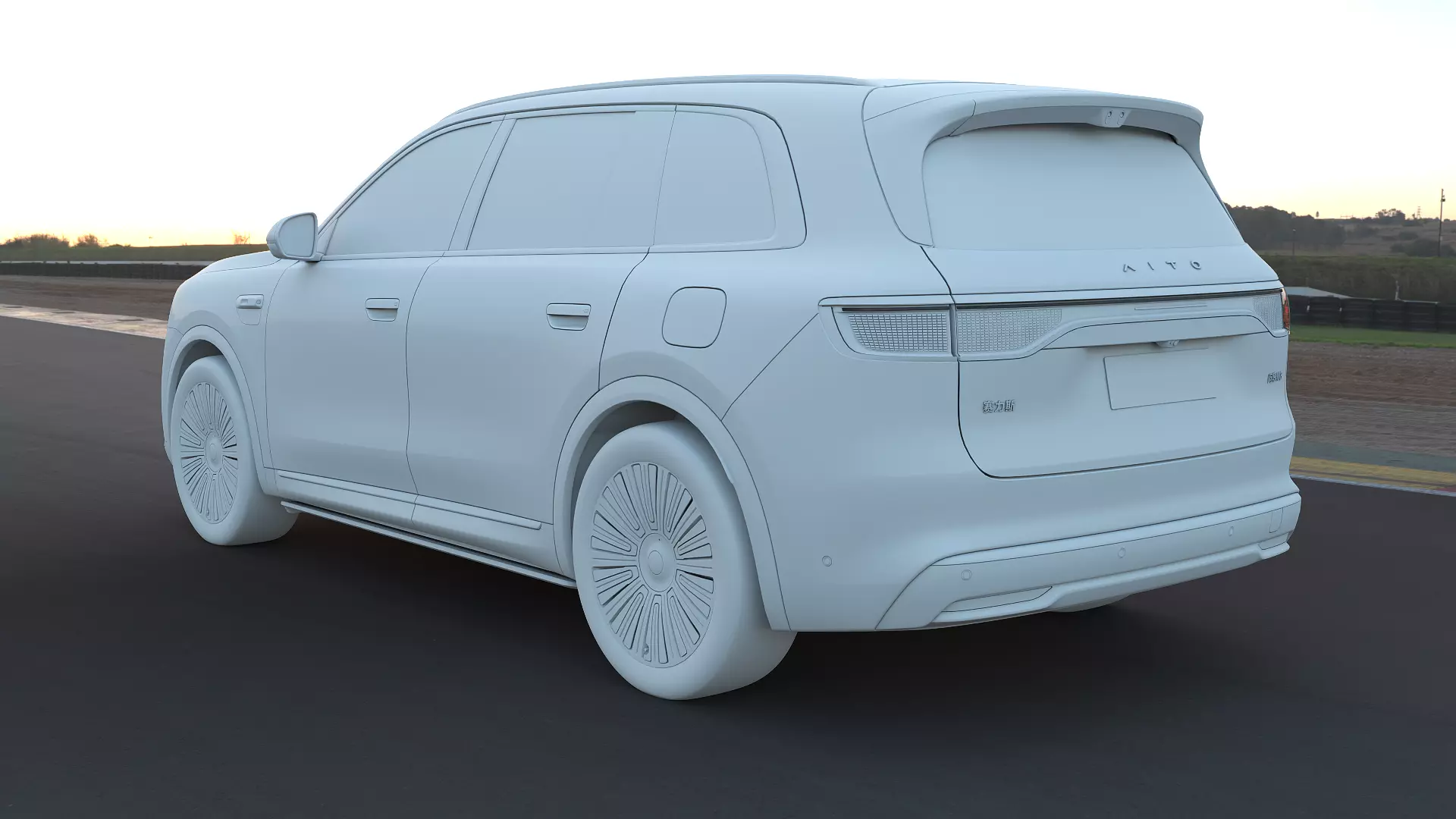 2026 Huawei HIMA Aiot M8 Ultra with interior Low-poly 3D model_29