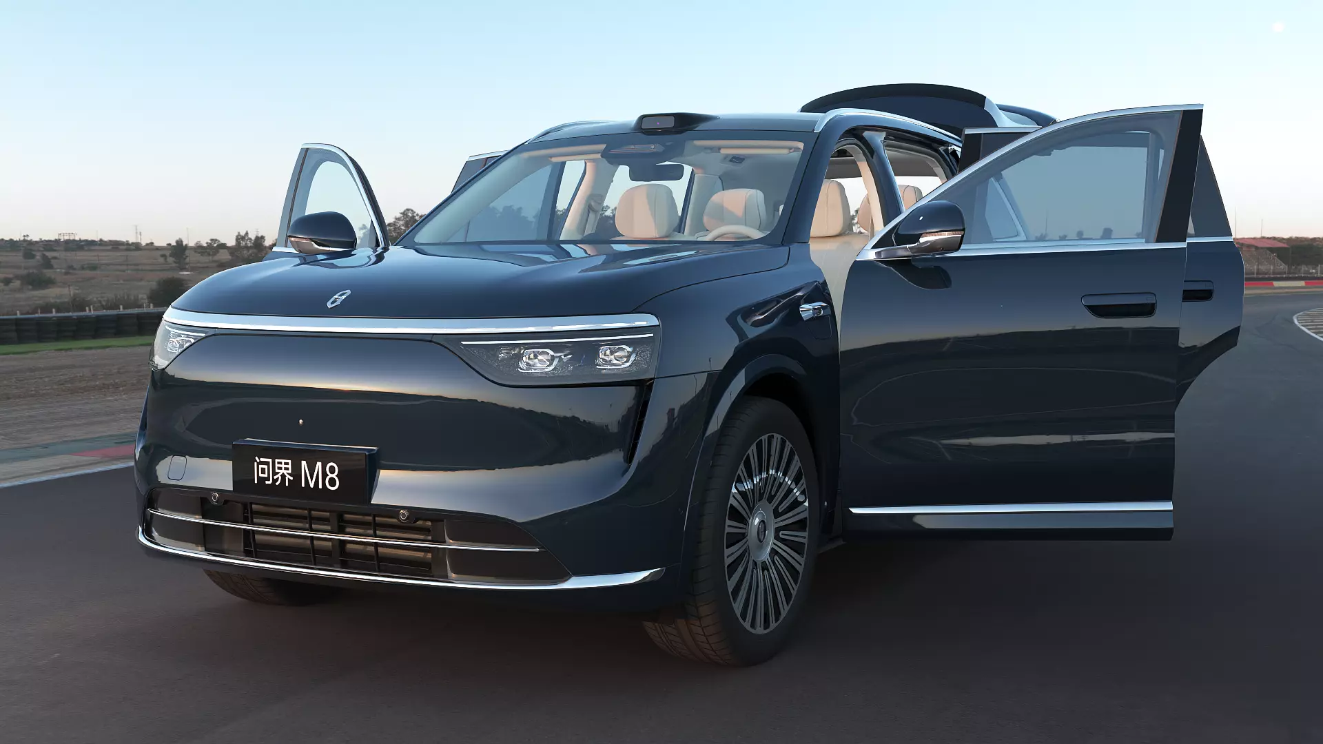 2026 Huawei HIMA Aiot M8 Ultra with interior Low-poly 3D model_3