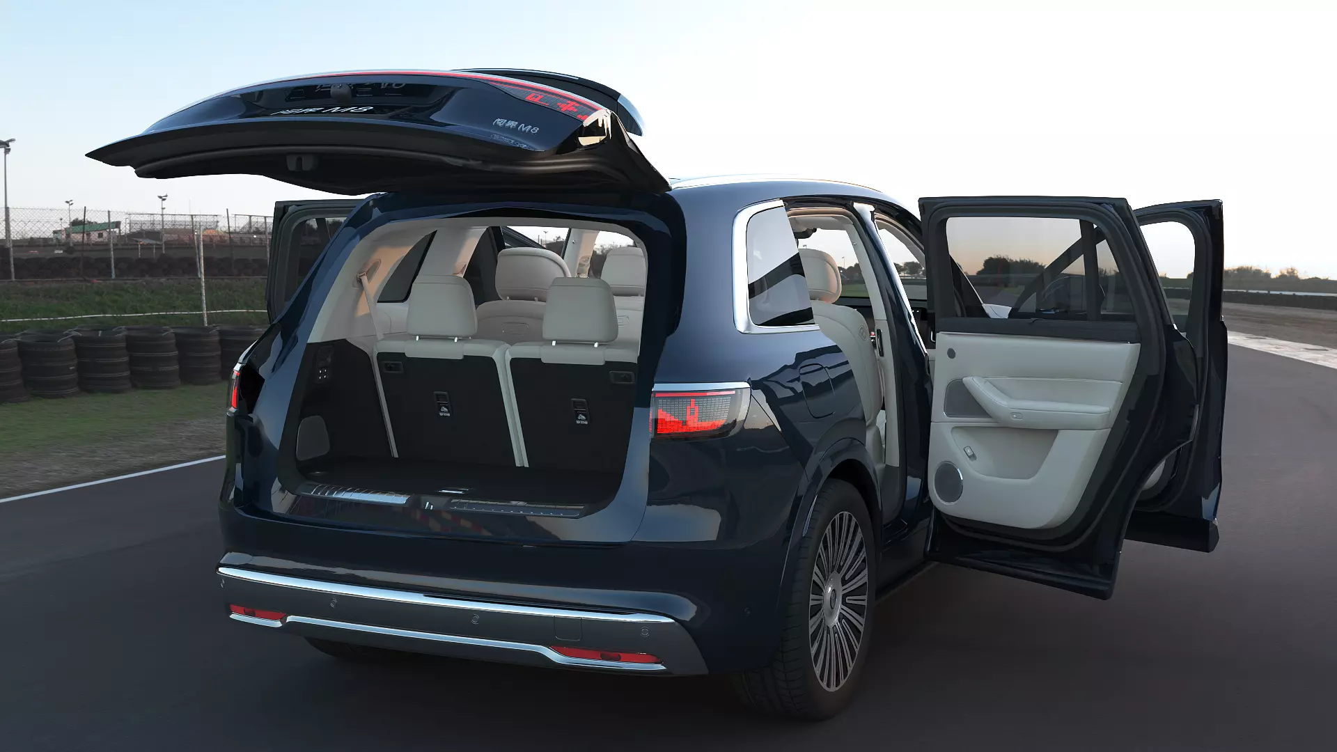 2026 Huawei HIMA Aiot M8 Ultra with interior Low-poly 3D model_8