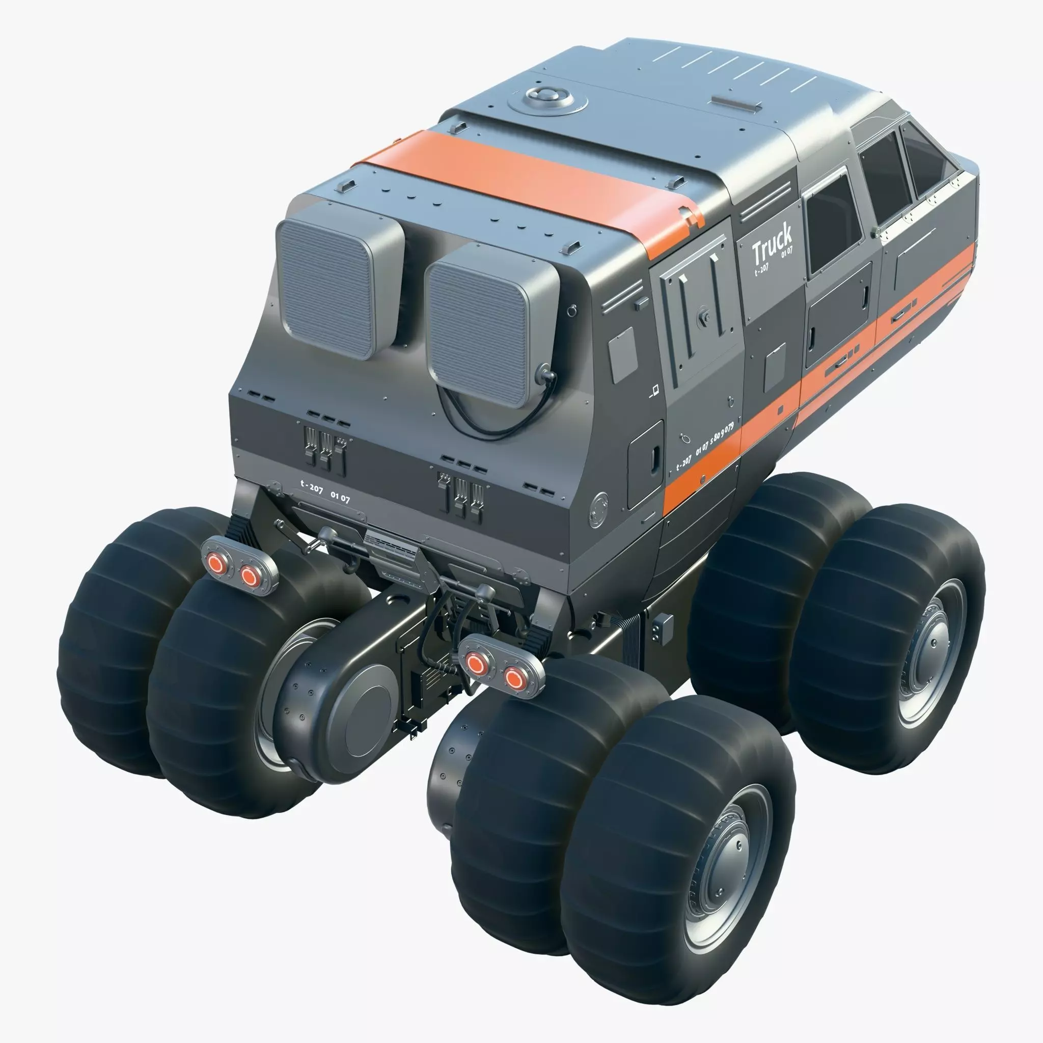 Sci-Fi Exploration Vehicle M1 3D model_1