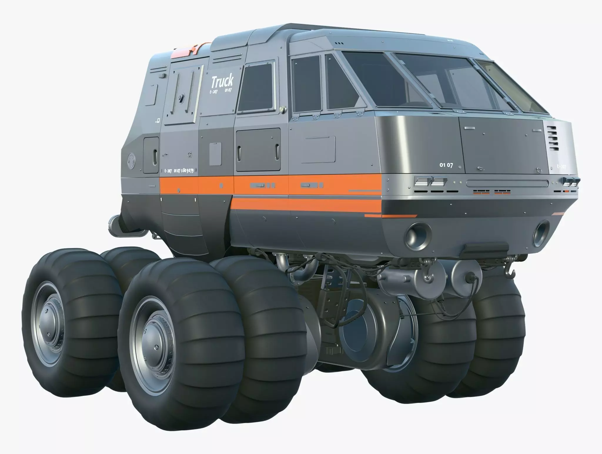 Sci-Fi Exploration Vehicle M1 3D model_2