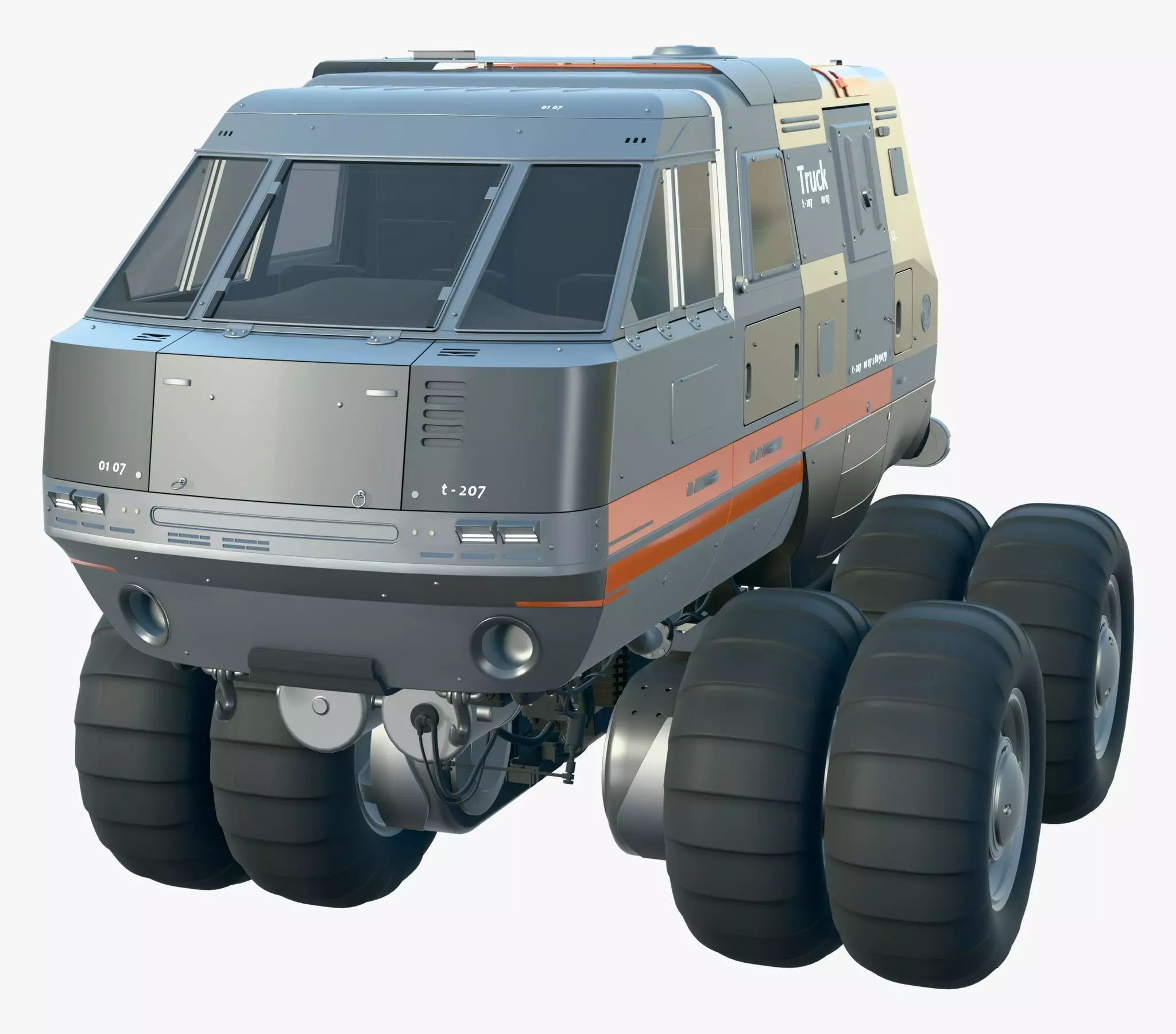 Sci-Fi Exploration Vehicle M1 3D model_4