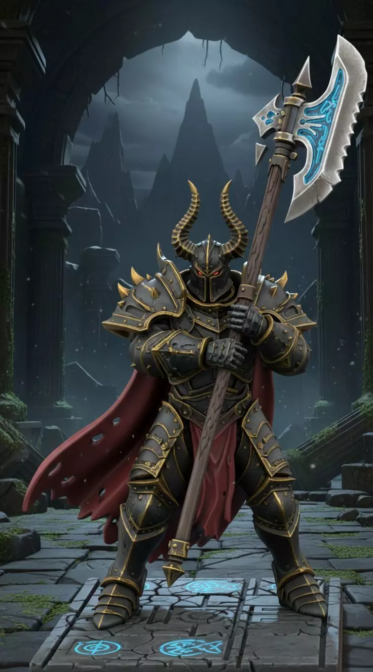 Dark Knight Cornus - 3D Printable Collectible Miniature 3D print model_0