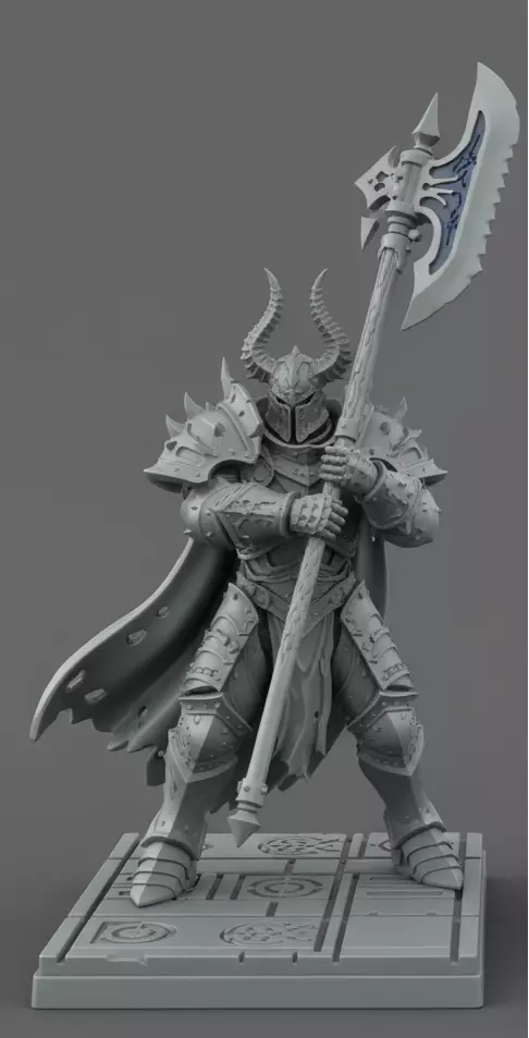 Dark Knight Cornus - 3D Printable Collectible Miniature 3D print model_2