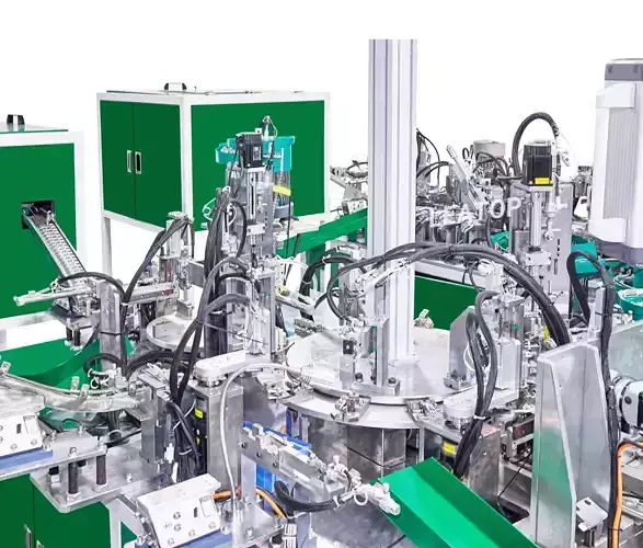 3D CAD Model Automatic Hydraulic Hinge Assembly Line