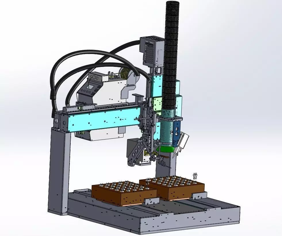 4-Axis Automatic Soldering Robot Machine for PCB  Assembly 3D model_1