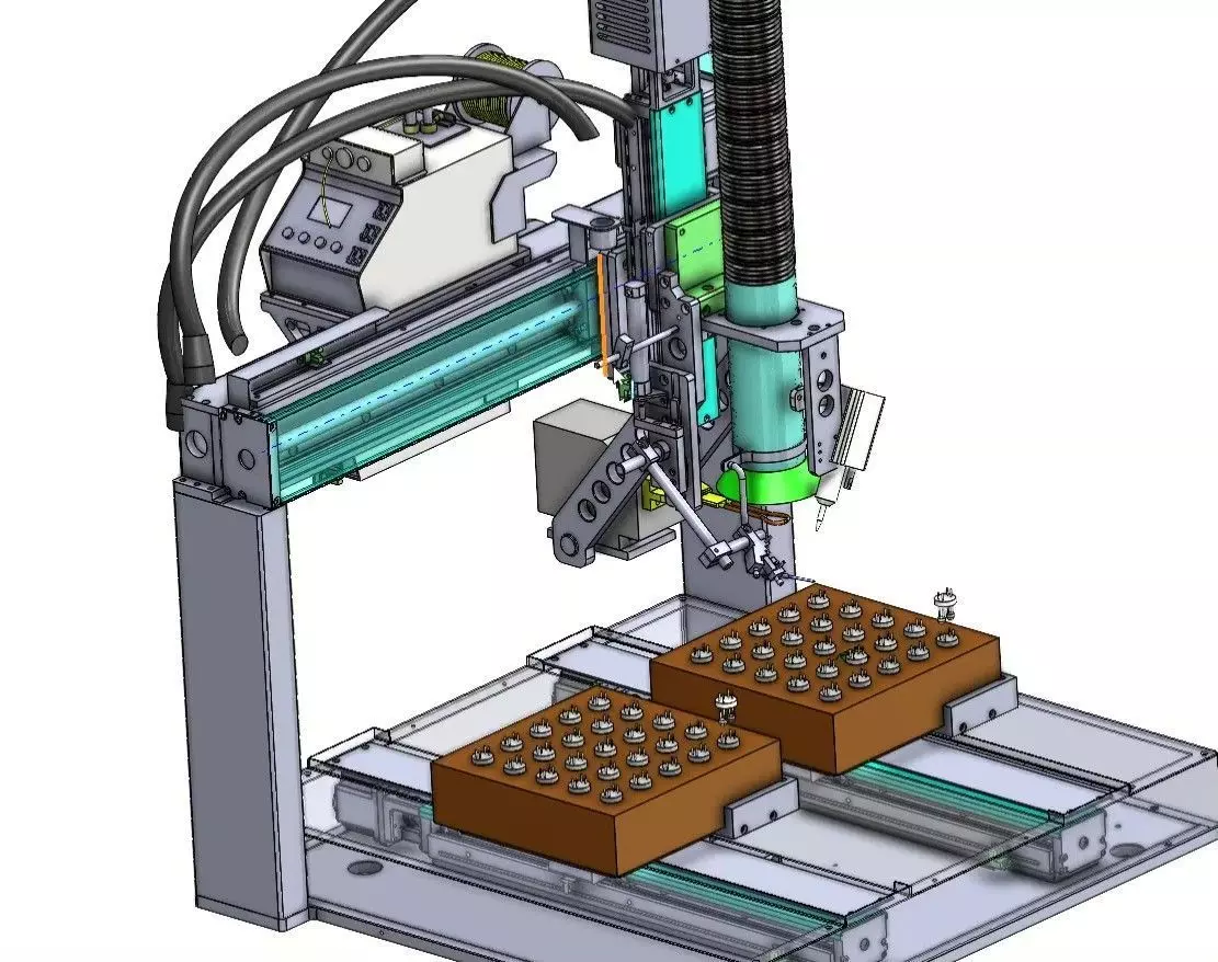 4-Axis Automatic Soldering Robot Machine for PCB  Assembly 3D model_2