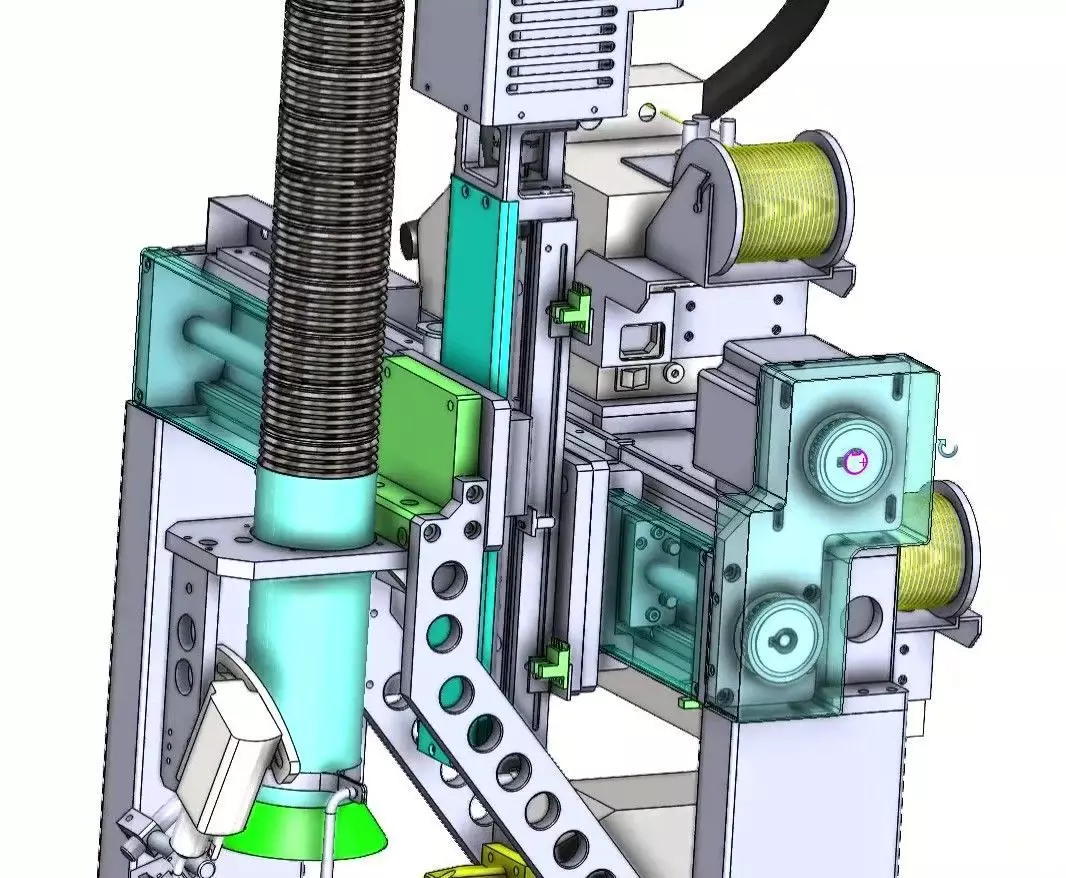4-Axis Automatic Soldering Robot Machine for PCB  Assembly 3D model_11