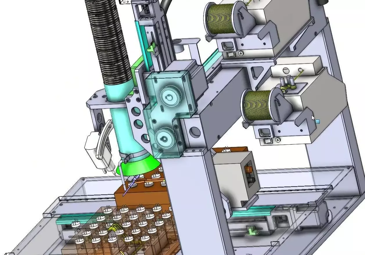 4-Axis Automatic Soldering Robot Machine for PCB  Assembly 3D model_17