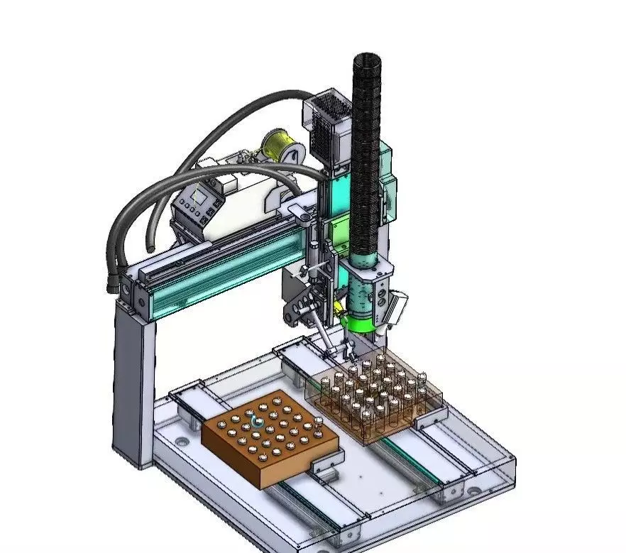 4-Axis Automatic Soldering Robot Machine for PCB  Assembly 3D model_3