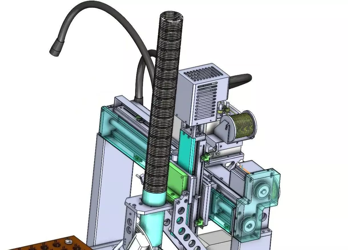4-Axis Automatic Soldering Robot Machine for PCB  Assembly 3D model_14