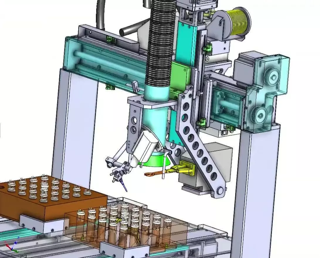 4-Axis Automatic Soldering Robot Machine for PCB  Assembly 3D model_18