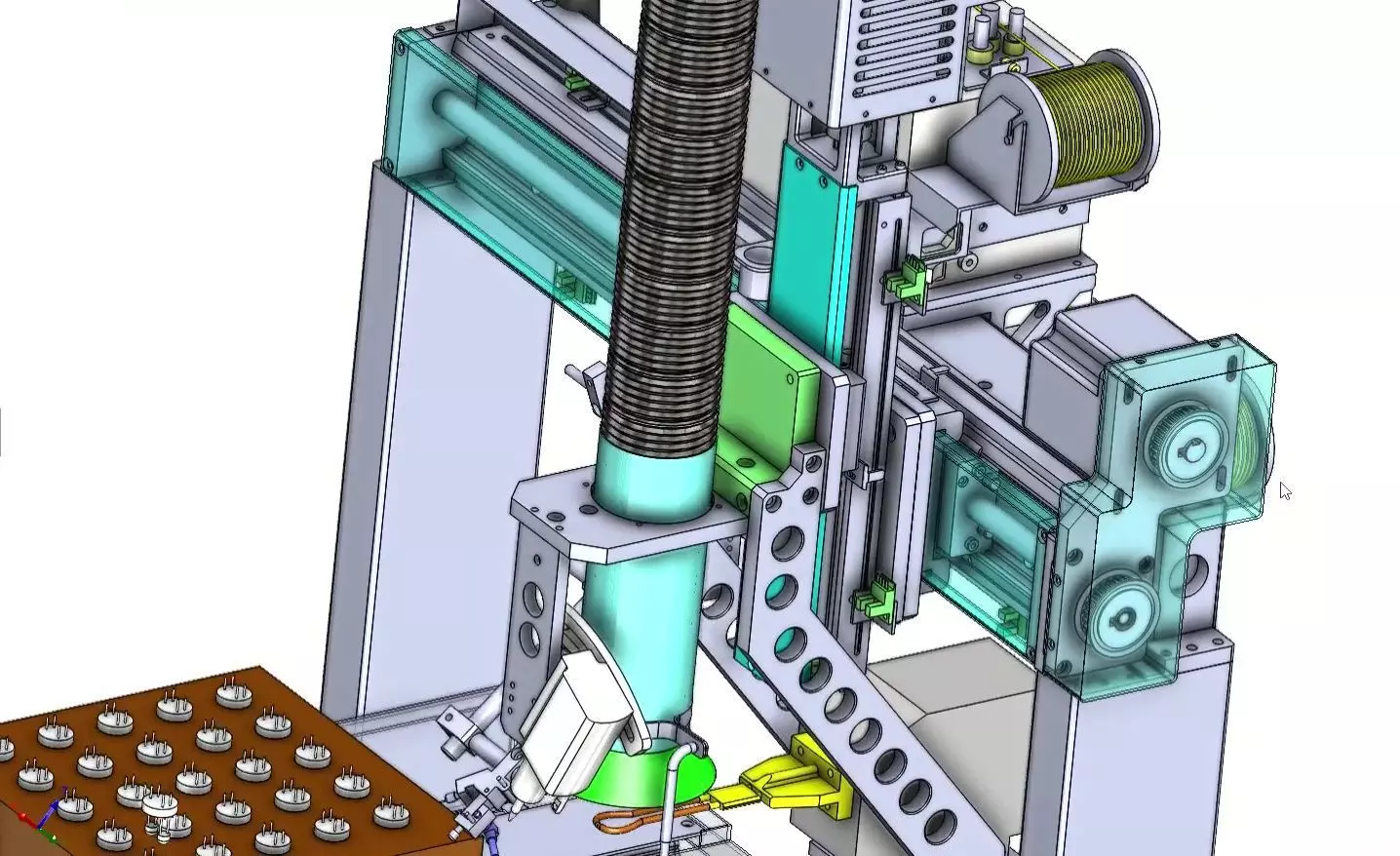 4-Axis Automatic Soldering Robot Machine for PCB  Assembly 3D model_13
