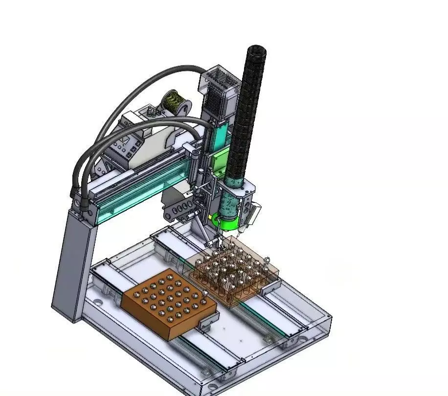 4-Axis Automatic Soldering Robot Machine for PCB  Assembly 3D model_21