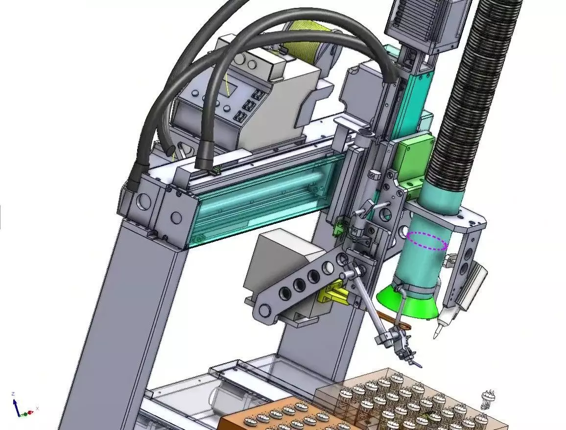 4-Axis Automatic Soldering Robot Machine for PCB  Assembly 3D model_20