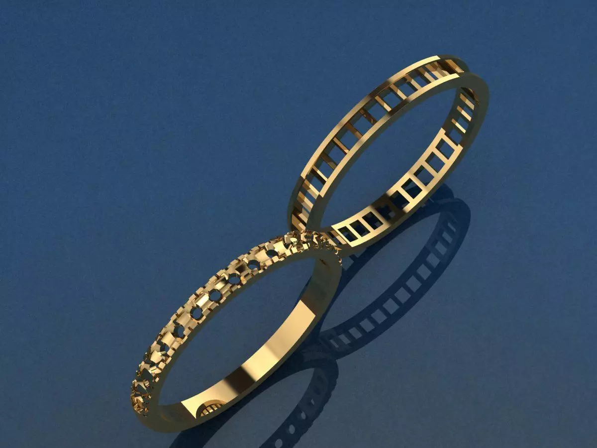 Rings  3D print model_3