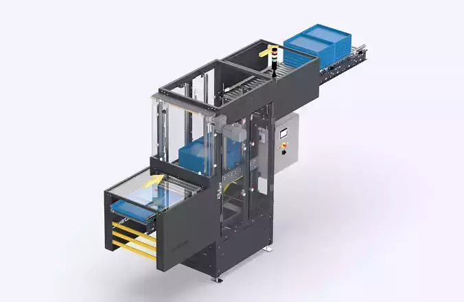 Automated Tray Lift Elevator with Conveyor System