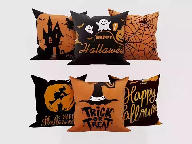 Halloween Decorative Pillow Collection with Spooky Designs