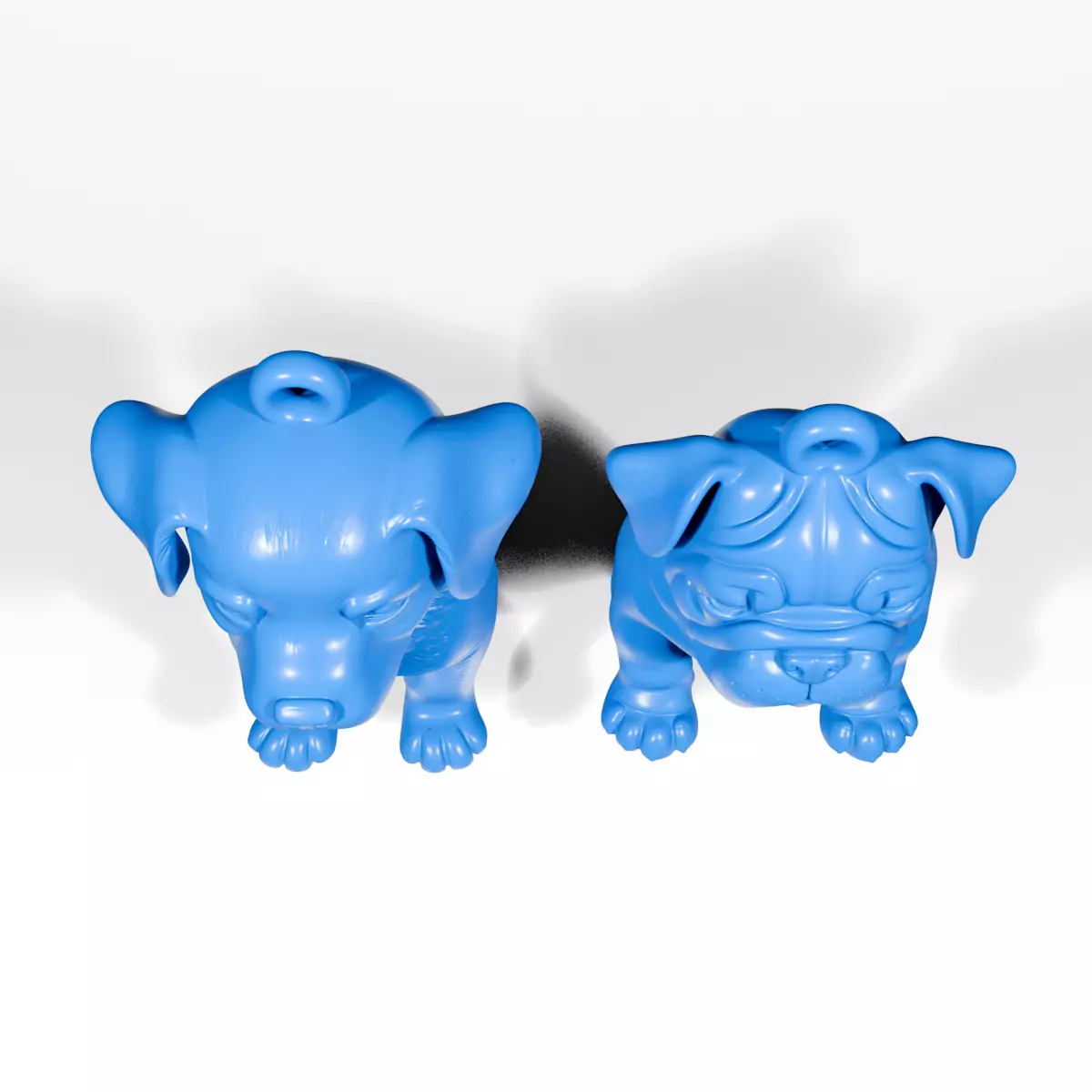 Dog pendants 3D print model_6