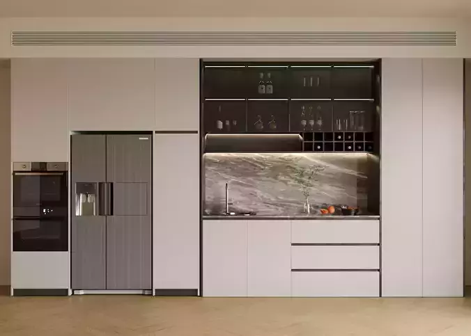 Refrigerator and Sideboard