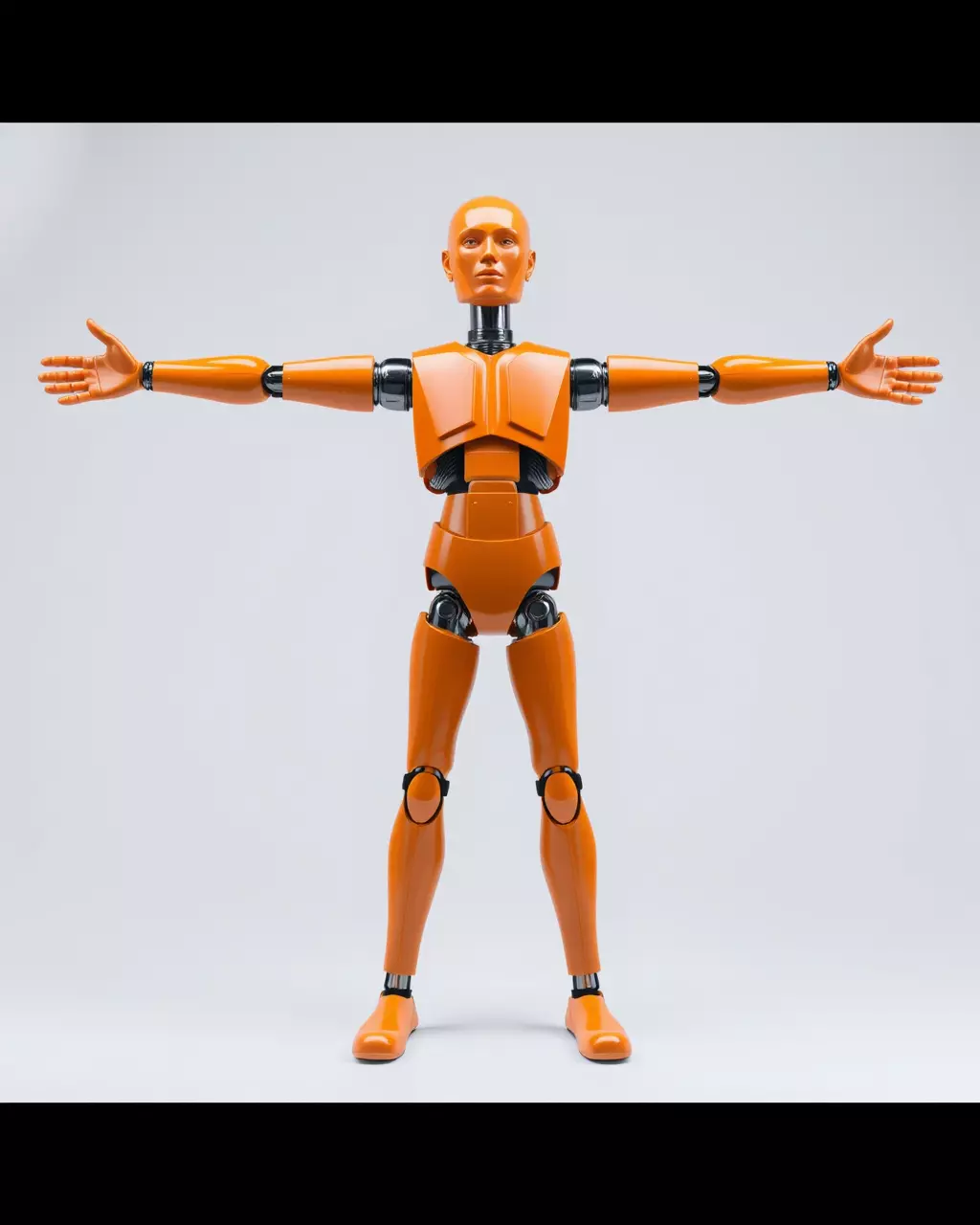 Orange Crash Test Dummy model pack Low-poly 3D model_2