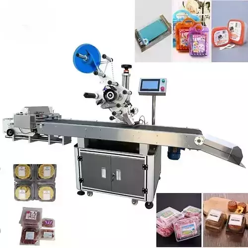 Automatic Flat Labeling Machine - Plastic Metal Glass Containers