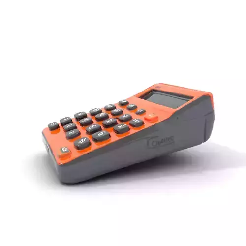 Vibrant Orange Calculator model pack