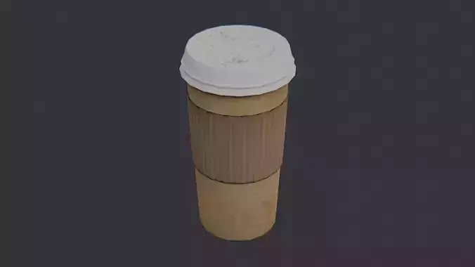 Tall Coffee Cup with Sleeve and Lid