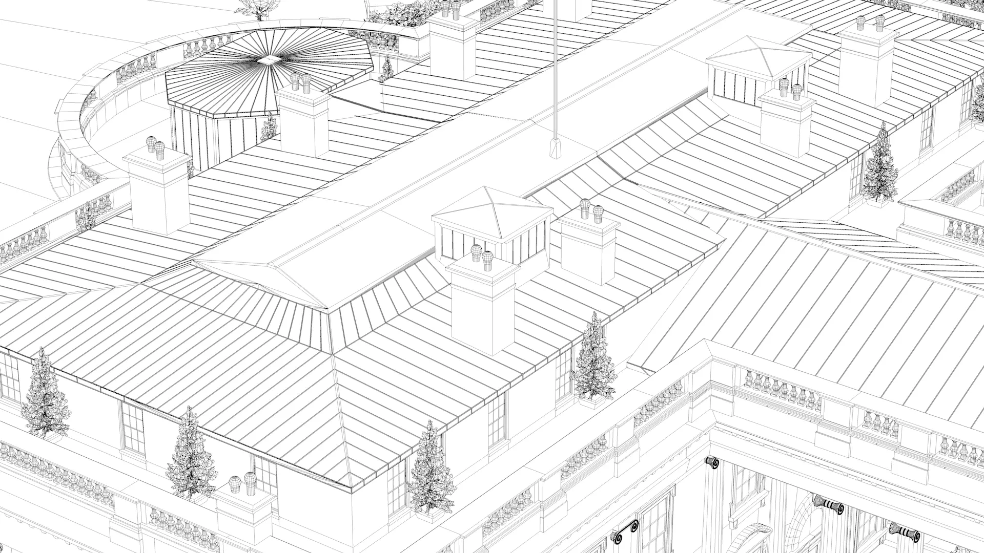 The White House 3D model_20