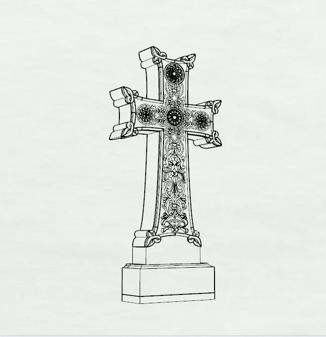 XACHKAR 3D print model_10