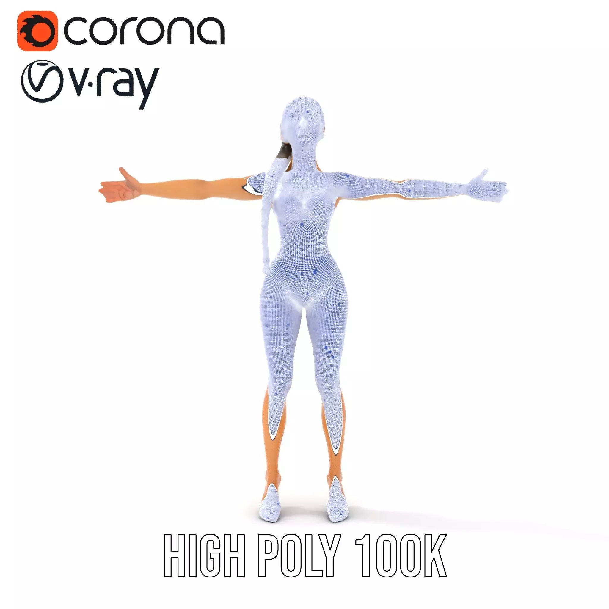 Elegant Swimsuit Model model pack Low-poly 3D model_33