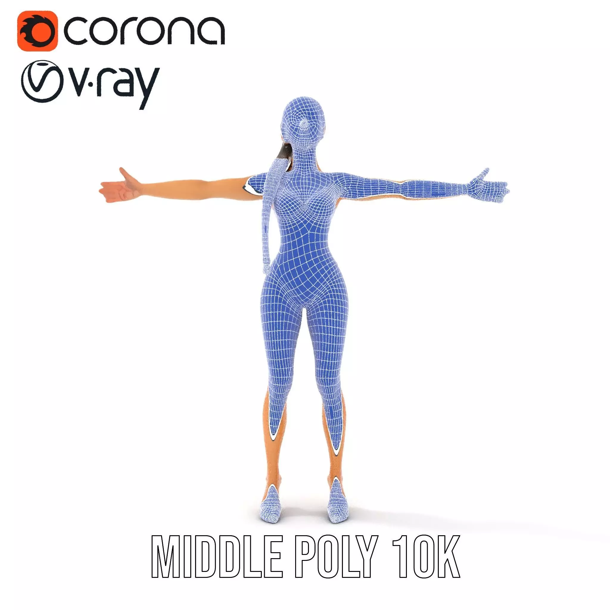 Elegant Swimsuit Model model pack Low-poly 3D model_27