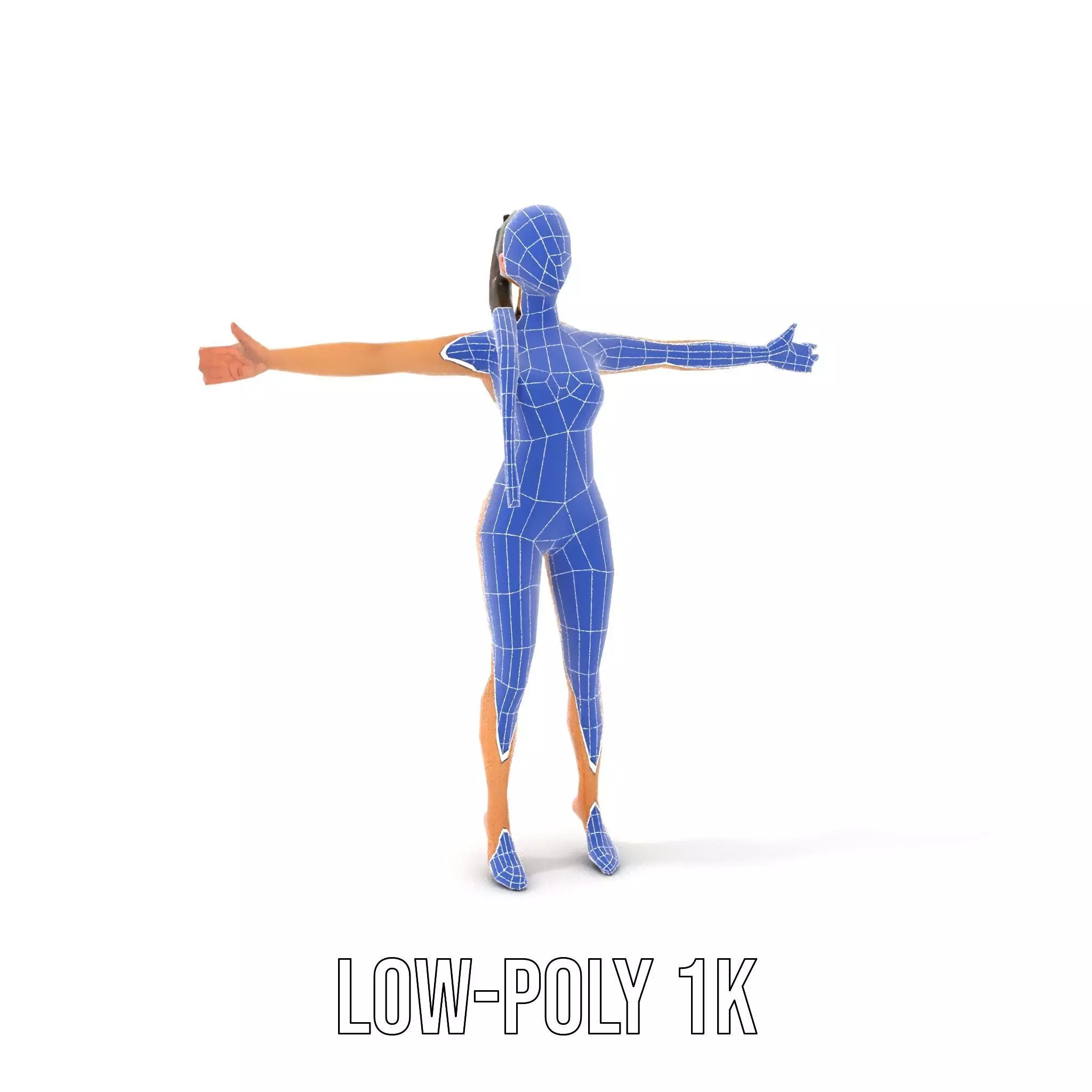 Elegant Swimsuit Model model pack Low-poly 3D model_26